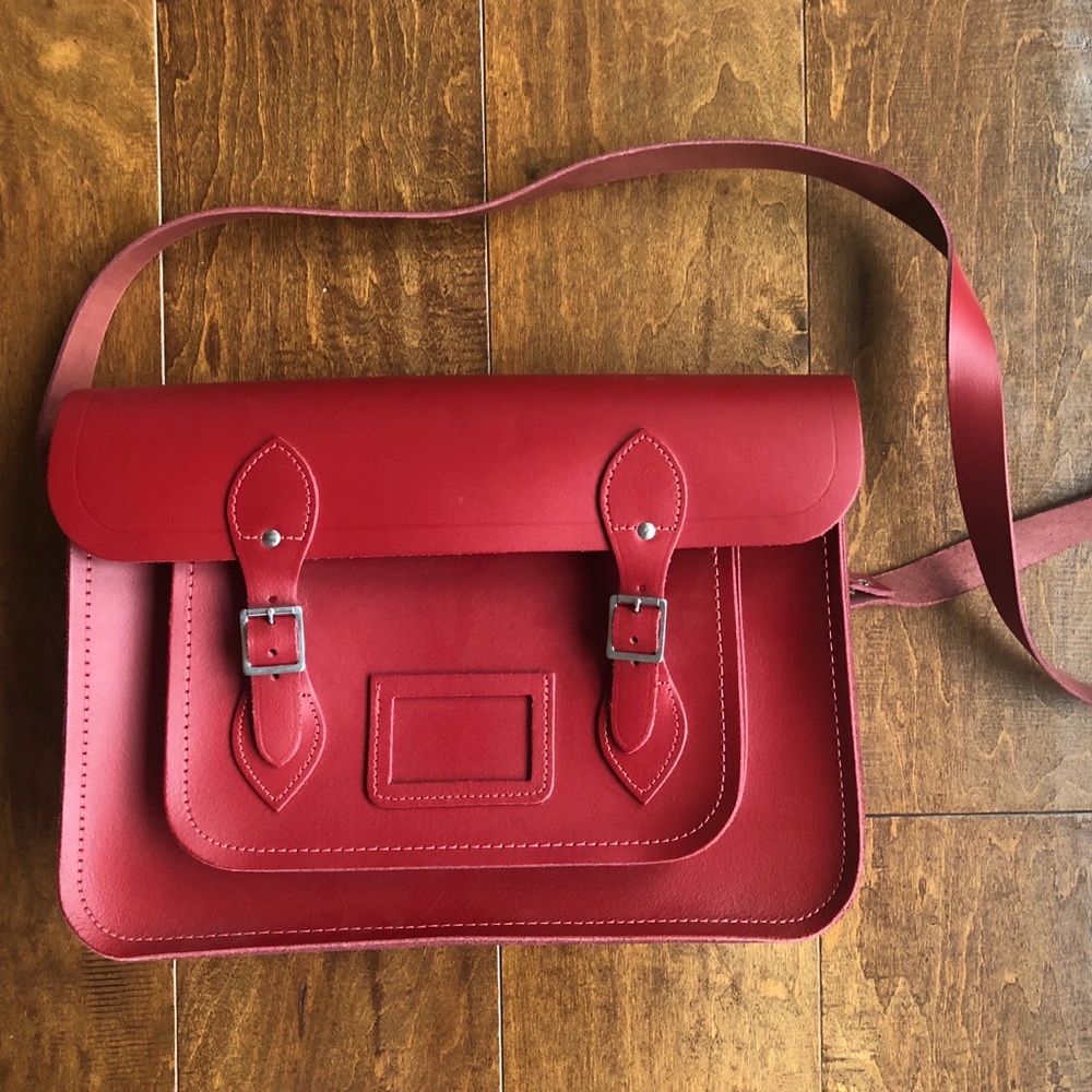 Red 13” Satchel from Cambridge Satchel Company